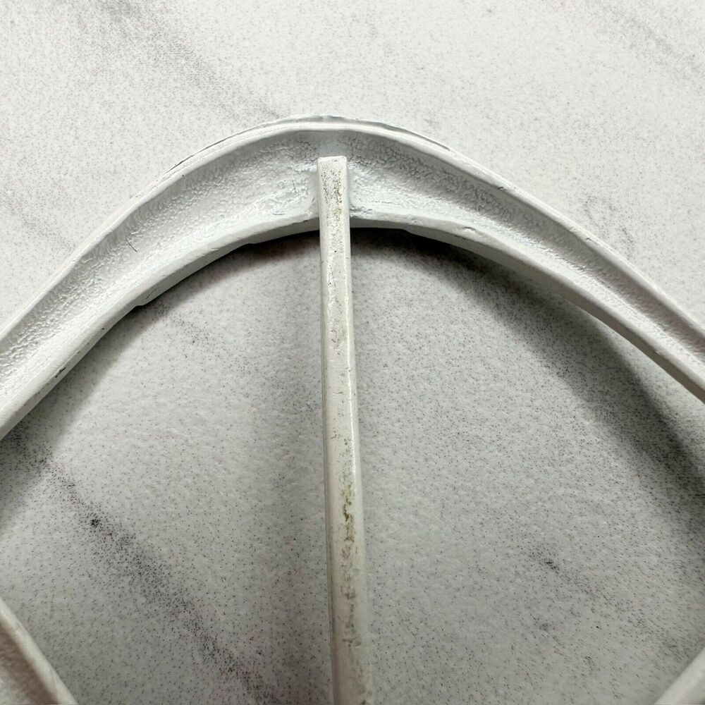 Vintage Metal White Fish Scarf Slide Shirt Tie Bar Belt Buckle - Picture 8 of 10